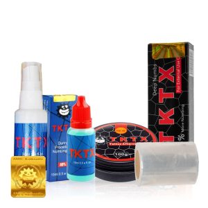 TKTX 99% kombináció: TKTX krém + TKTX spray + TKTX gél + TKTX balzsam + fólia
